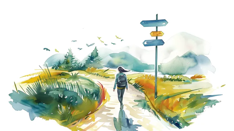 Life Guide - A Girl Walking On The Road