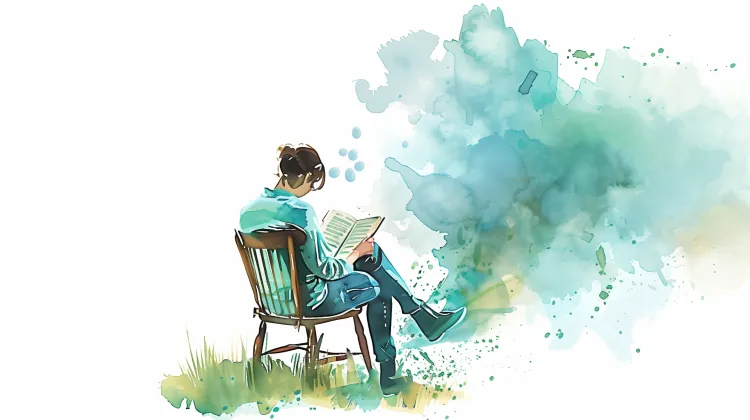 Reading Guide - A Woman Reading a Book